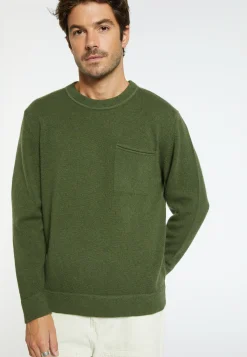 Montagut Pulls-Pull en laine et cachemire - Tylan 83-Kaki