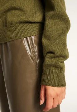 Montagut Pulls-Pull en laine et cachemire - Ramy 83-Kaki