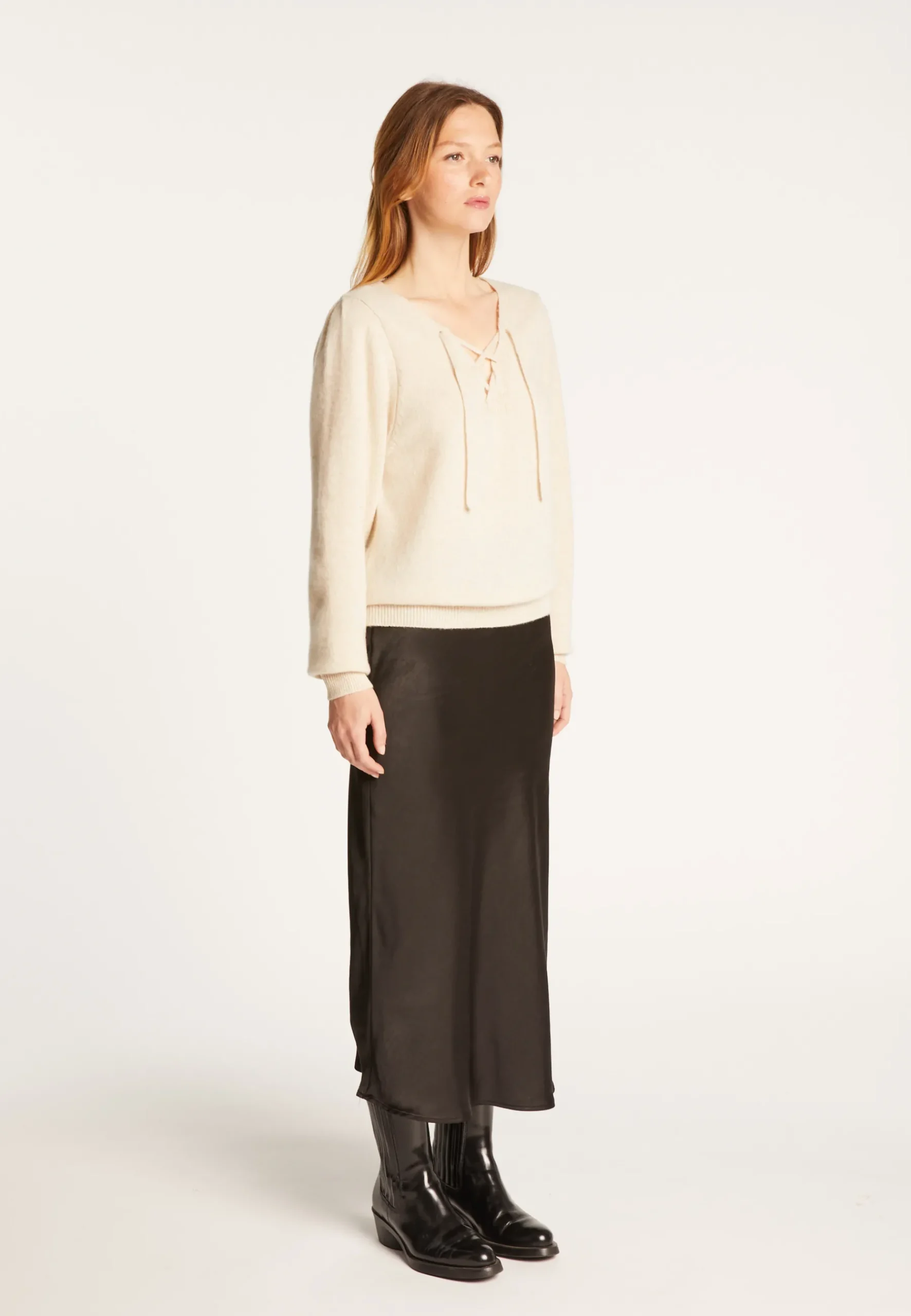 Montagut Pulls-Pull en laine et cachemire - Ramy 82-Ecru