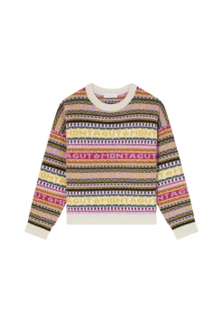 Montagut Pulls-Pull graphique laine et cachemire - Cora 86-Multicolore
