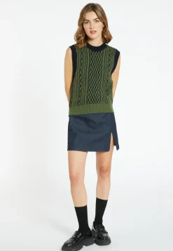 Montagut Pulls-Pull laine et cachemire - Clotilde 83-Kaki