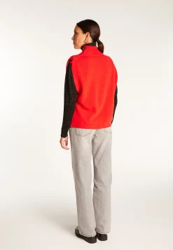 Montagut Les Incontournables-Pull laine sans manches - Vero 52-Rouge