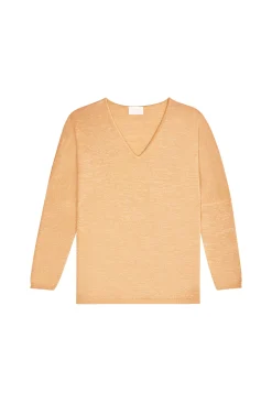 Montagut Pulls-Pull manches chauve-souris en laine et lurex - Boxe Lux 88-Camel