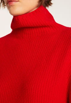 Montagut Pulls-Pull manches extra longues en laine mérinos - Solane 52-Rouge