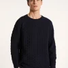 Montagut Pulls-Pull manches raglan en coton - Pepino 05-Bleu marine