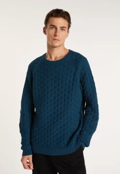 Montagut Pulls-Pull manches raglan en coton - Pepino 06-Bleu moyen