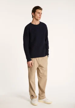 Montagut Pulls-Pull manches raglan en coton - Pepino 05-Bleu marine