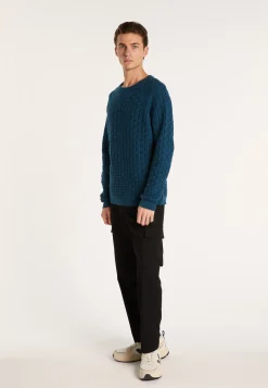Montagut Pulls-Pull manches raglan en coton - Pepino 06-Bleu moyen