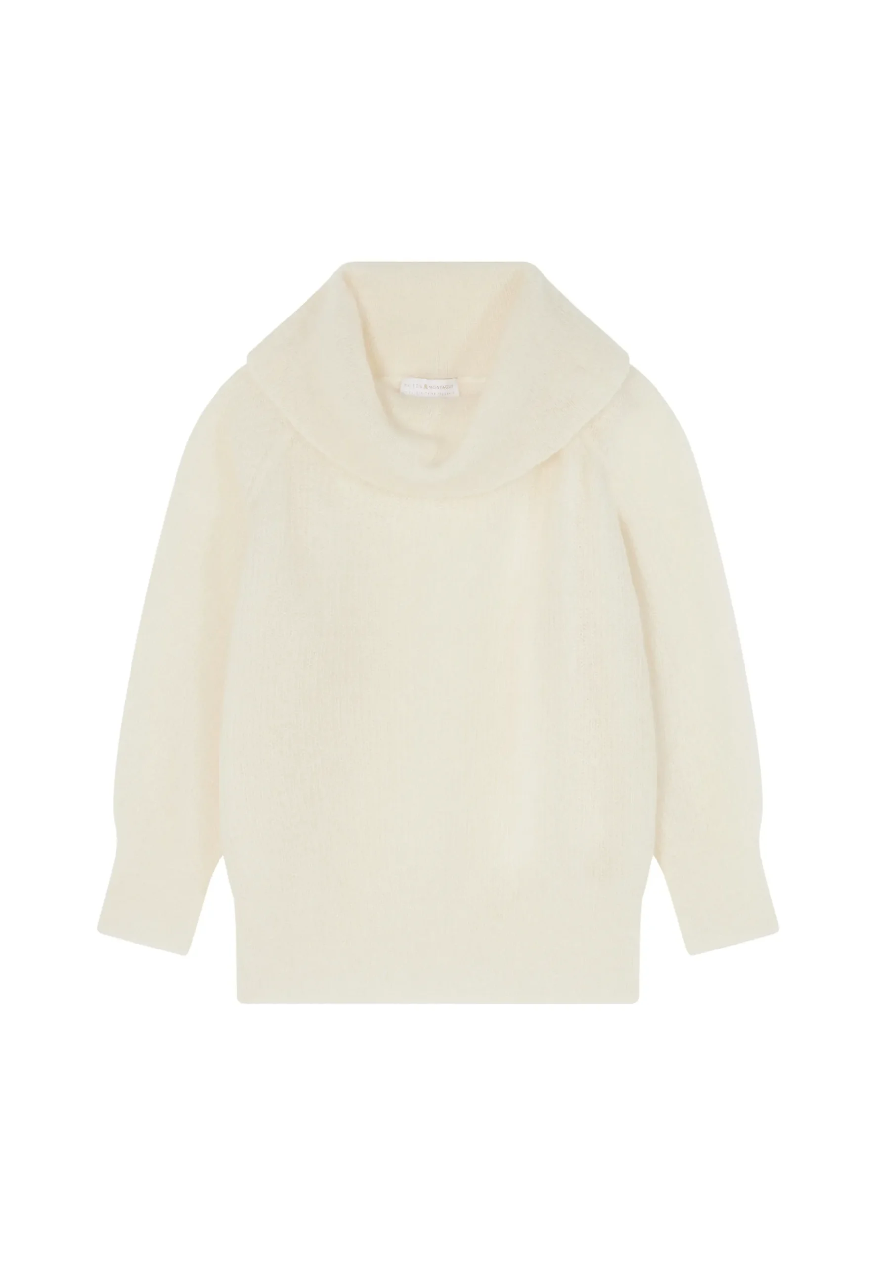 Montagut Pulls-Pull mohair encolure bardot - Caelie 82-Ecru