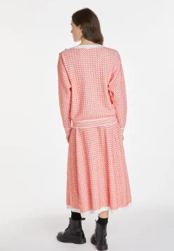 Montagut Pulls-Pull motifs chevron en laine - Coralise 15-Orange