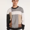 Montagut Pulls-Pull motifs géométriques en cachemire - Lima 10-Gris foncé