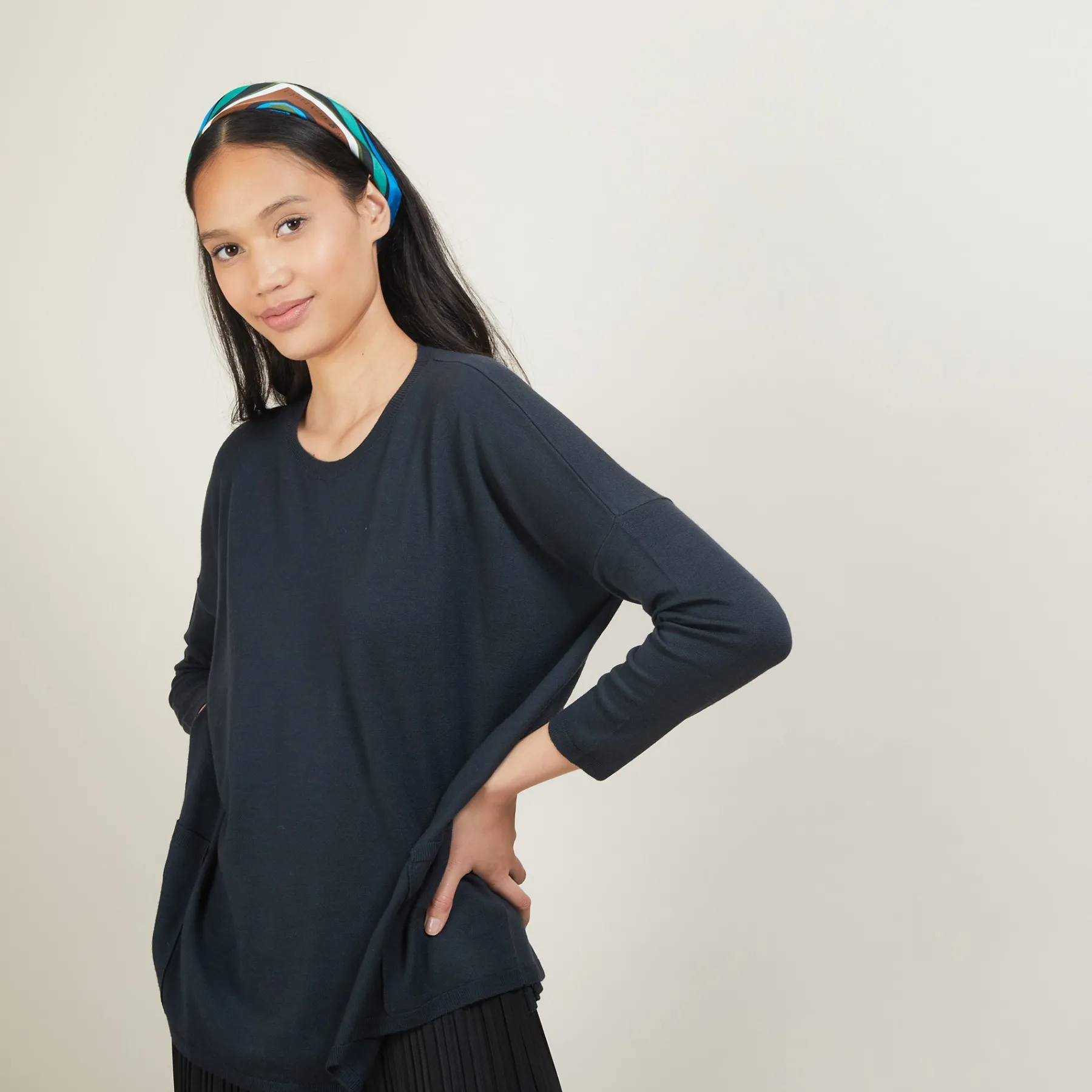 Montagut Les Incontournables-Pull oversize en laine - Béatrize 10-Gris foncé