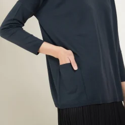 Montagut Les Incontournables-Pull oversize en laine - Béatrize 10-Gris foncé