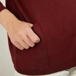 Montagut Les Incontournables-Pull oversize en laine - Béatrize 51-Bordeaux