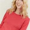 Montagut Pulls-Pull ras du cou en laine - Bourse 26-Rose foncé