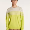 Montagut Pulls-Pull rayé en cachemire et lin - Daltonn 11-Gris clair