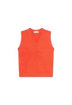 Montagut Pulls-Pull sans manches en coton - Manon 15-Orange
