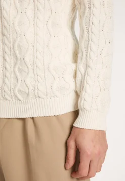 Montagut Pulls-Pull torsadé en coton - Dublin 02-Blanc