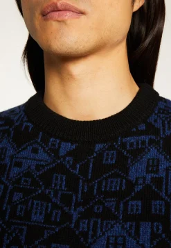 Montagut Pulls-Pull unisexe laine et cachemire - Swann 03-Bleu foncé