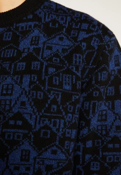 Montagut Pulls-Pull unisexe laine et cachemire - Swann 03-Bleu foncé