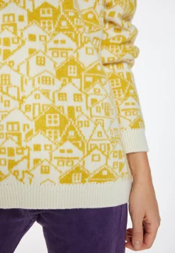 Montagut Pulls-Pull unisexe laine et cachemire - Swann 89-Moutarde