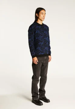 Montagut Pulls-Pull unisexe laine et cachemire - Swann 03-Bleu foncé