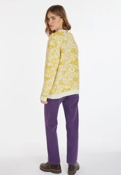 Montagut Pulls-Pull unisexe laine et cachemire - Swann 89-Moutarde