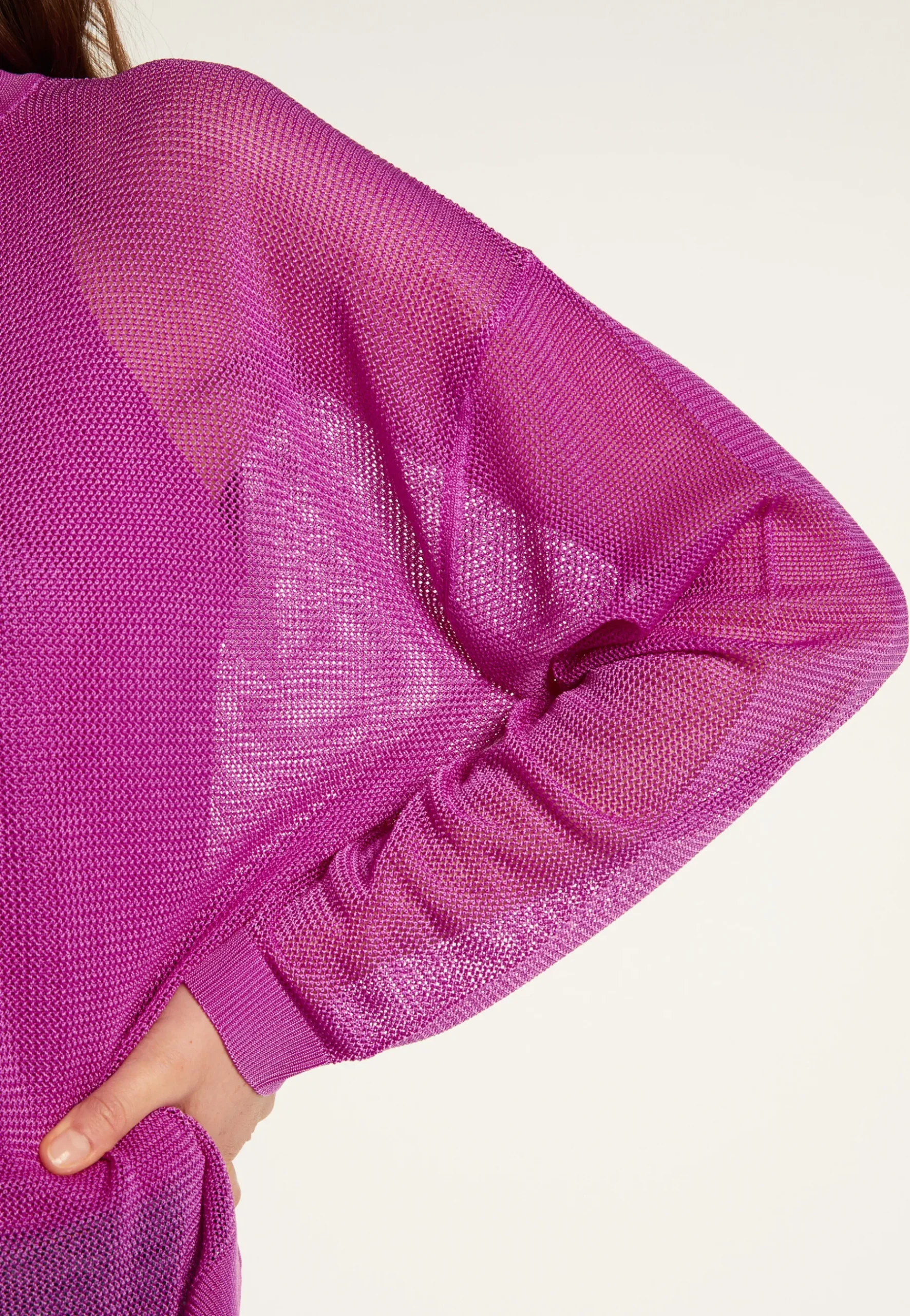 Montagut Pulls-Pull zippé en fil lumière - Denyze 16-Violet clair
