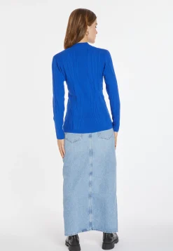 Montagut Pulls-Pull zippé en laine mélangée - Cacilda 48-Bleu roi