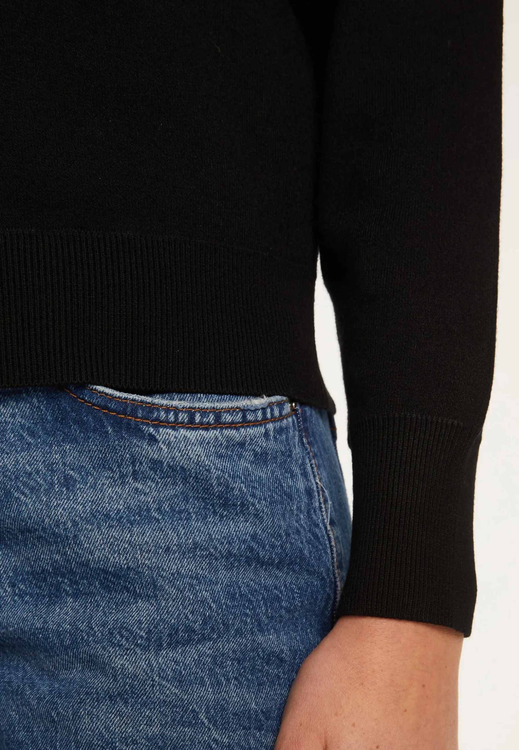 Montagut Pulls-Pull zippé en laine mélangée - Freya 01-Noir