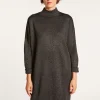 Montagut Jupes Et Robes-Robe ample avec col montant - Grazia 01-Noir