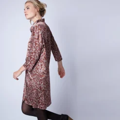 Montagut Jupes Et Robes-Robe chemise en soie Maison x Maison Martin Morel - Gaspar 15-Orange