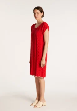 Montagut Jupes Et Robes-Robe courte en coton - Aness 52-Rouge