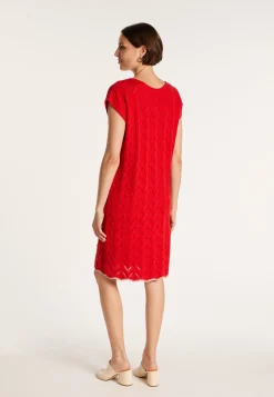 Montagut Jupes Et Robes-Robe courte en coton - Aness 52-Rouge