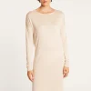 Montagut Jupes Et Robes-Robe d'intérieur en fibre de bambou cachemire - Hina 82-Ecru
