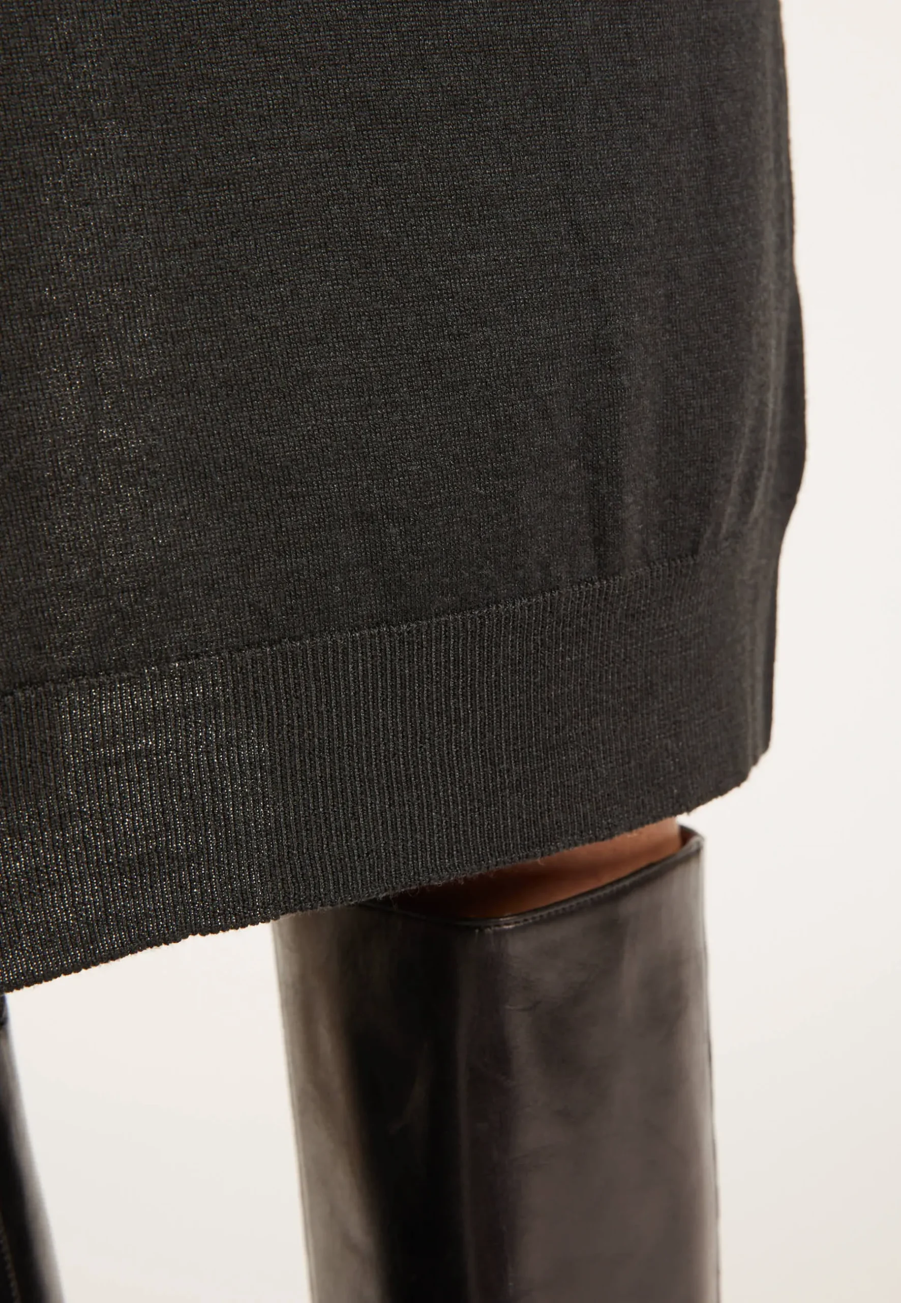 Montagut Jupes Et Robes-Robe en laine et soie fente dos - Epopée 10-Gris foncé