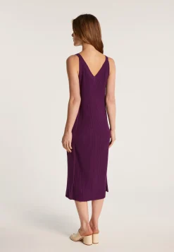 Montagut Jupes Et Robes-Robe longue en coton bio - Leah 17-Violet