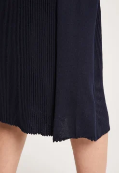 Montagut Jupes Et Robes-Robe longue en coton bio - Leah 05-Bleu marine