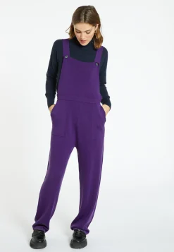 Montagut Pulls-Salopette en laine mérinos - Corentine 17-Violet