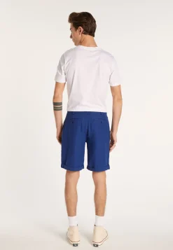 Montagut Polos Et T-Shirts-Short casual en lin - Rodez 03-Bleu foncé