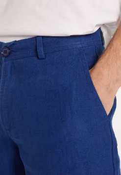 Montagut Polos Et T-Shirts-Short casual en lin - Rodez 03-Bleu foncé