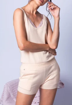 Montagut T-Shirts Et Débardeurs-Short en cachemire - Hayo 85-Nude