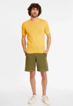 Montagut Pantalons Et Shorts-Short en coton avec poches - Donata 83-Kaki