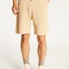 Montagut Pantalons Et Shorts-Short en coton brossé - Drey 12-Beige clair
