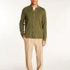 Montagut Vestes Et Cardigans-Surchemise en cachemire - Tahim 83-Kaki