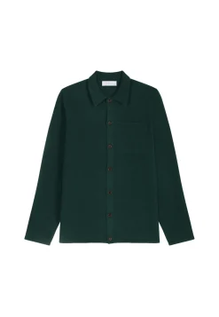 Montagut Vestes Et Cardigans-Surchemise en cachemire - Tahim 21-Vert foncé