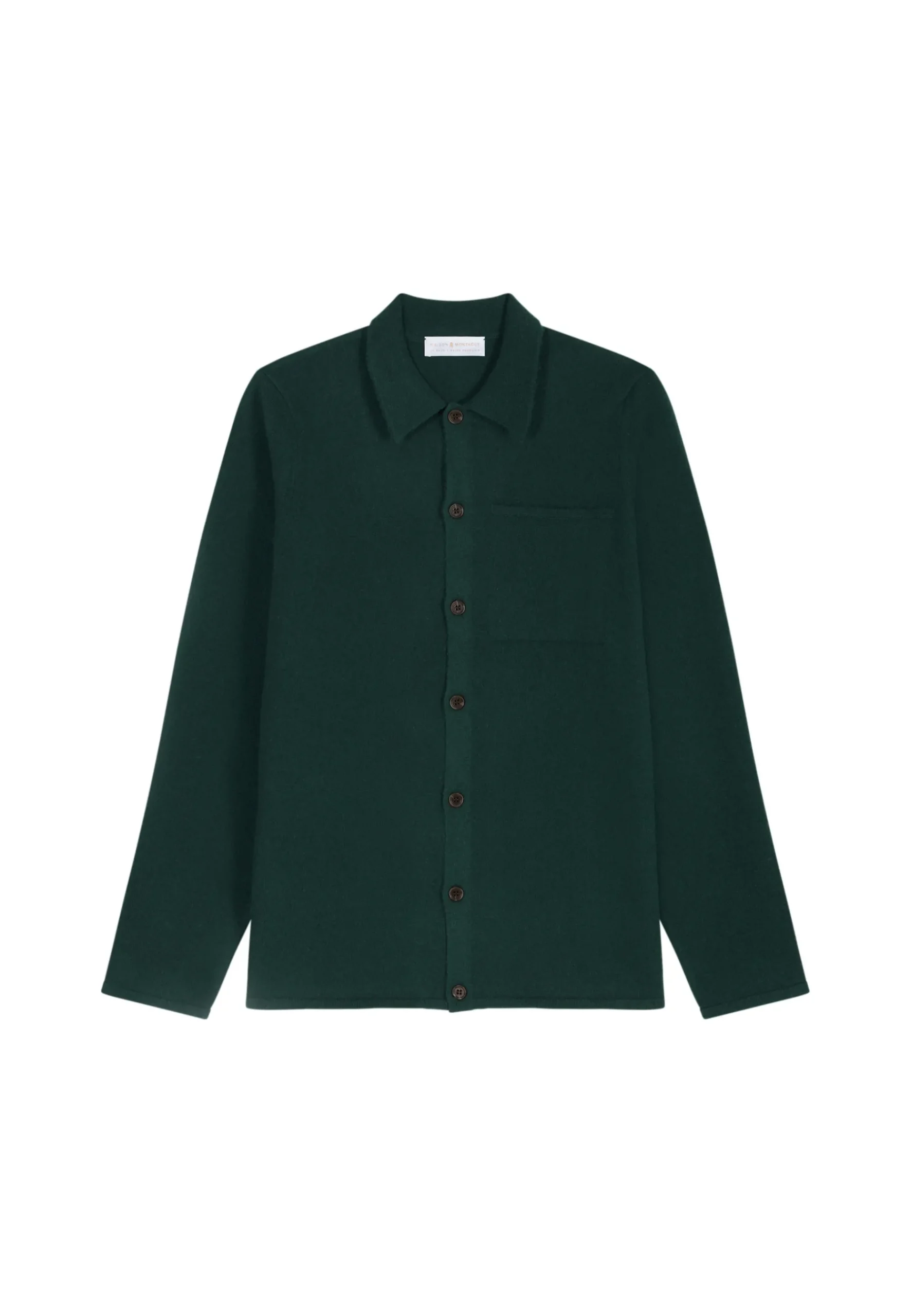 Montagut Vestes Et Cardigans-Surchemise en cachemire - Tahim 21-Vert foncé