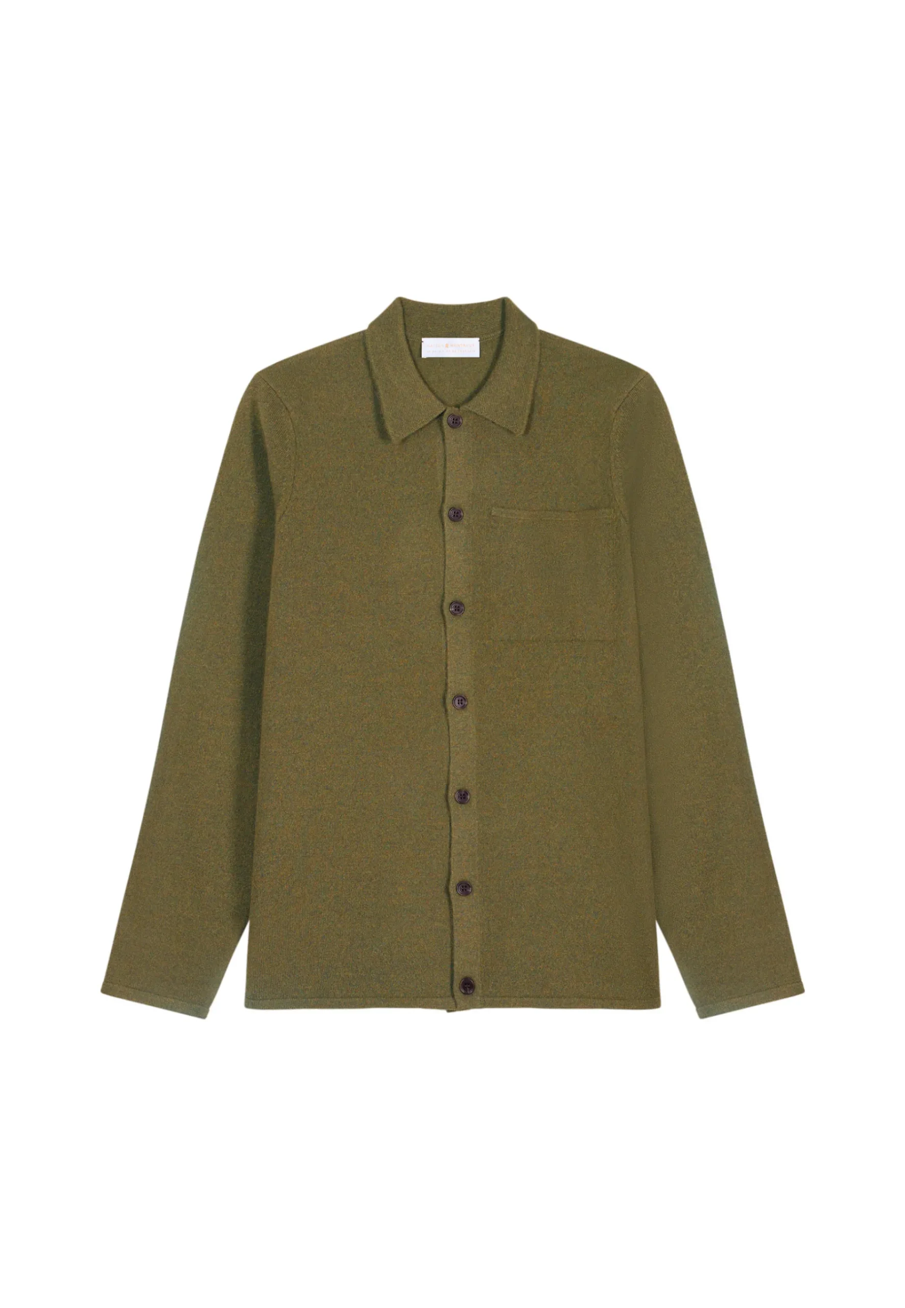 Montagut Vestes Et Cardigans-Surchemise en cachemire - Tahim 83-Kaki