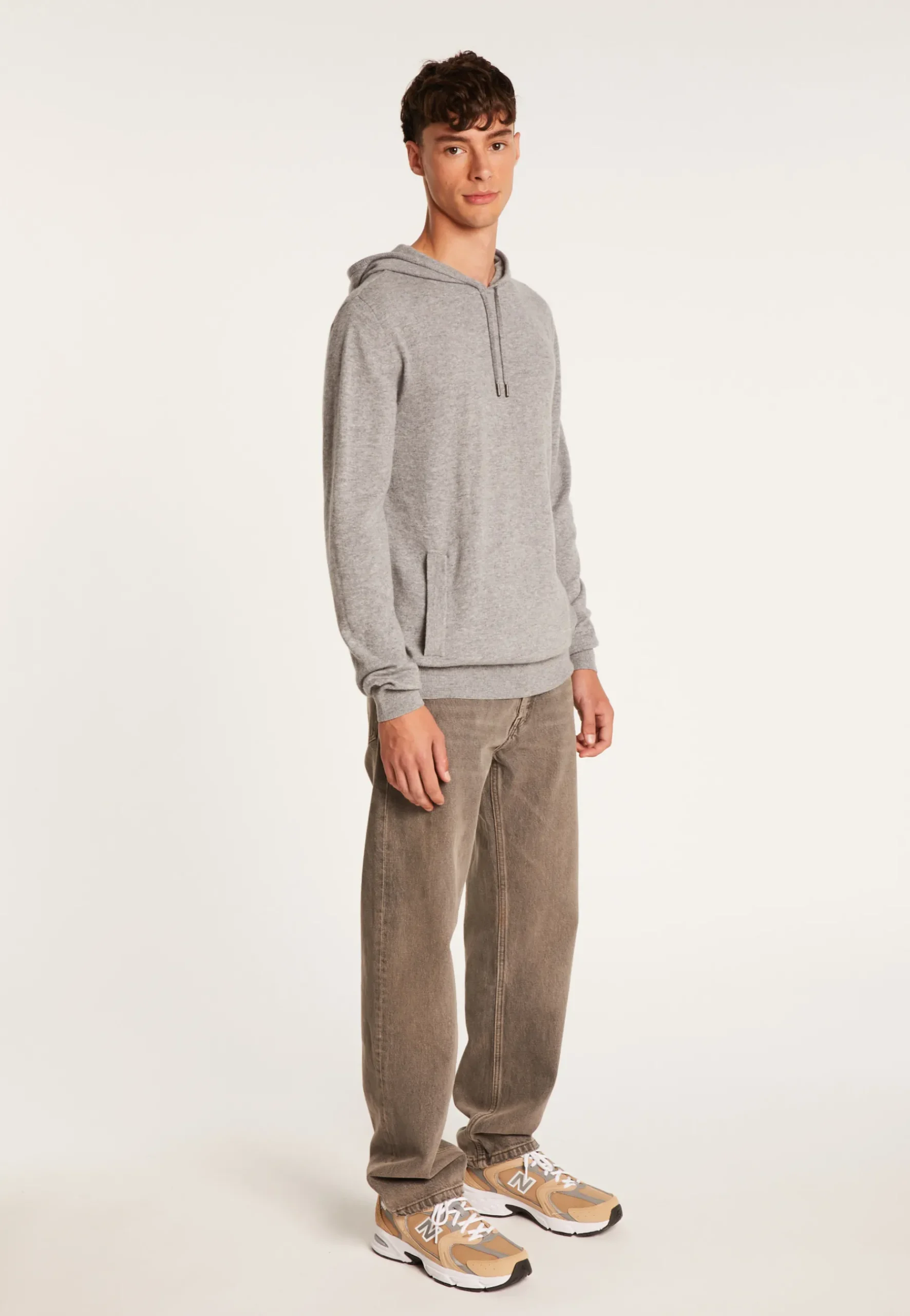 Montagut Vestes Et Cardigans-Sweat à capuche en cachemire - Badwin 09-Gris moyen