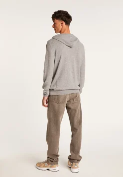 Montagut Vestes Et Cardigans-Sweat à capuche en cachemire - Badwin 09-Gris moyen